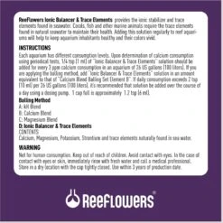 Reeflowers Ionic Balancer & Trace Elements D Part Balling Fish Aquarium Water Conditioner -Plax Penn Shop 892918 PT2. AC SS1800 V1688759906