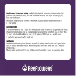 Reeflowers Potassium Iodide Fish Aquarium Water Conditioner -Plax Penn Shop 892966 PT2. AC SS1800 V1688759857
