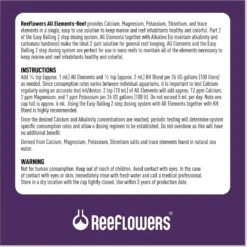 Reeflowers All Elements Easy Balling Part II Fish Aquarium Water Conditioner -Plax Penn Shop 893030 PT2. AC SS1800 V1688759109