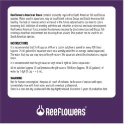 Reeflowers American Trace Fish Aquarium Water Conditioner -Plax Penn Shop 893206 PT2. AC SS1800 V1688760572