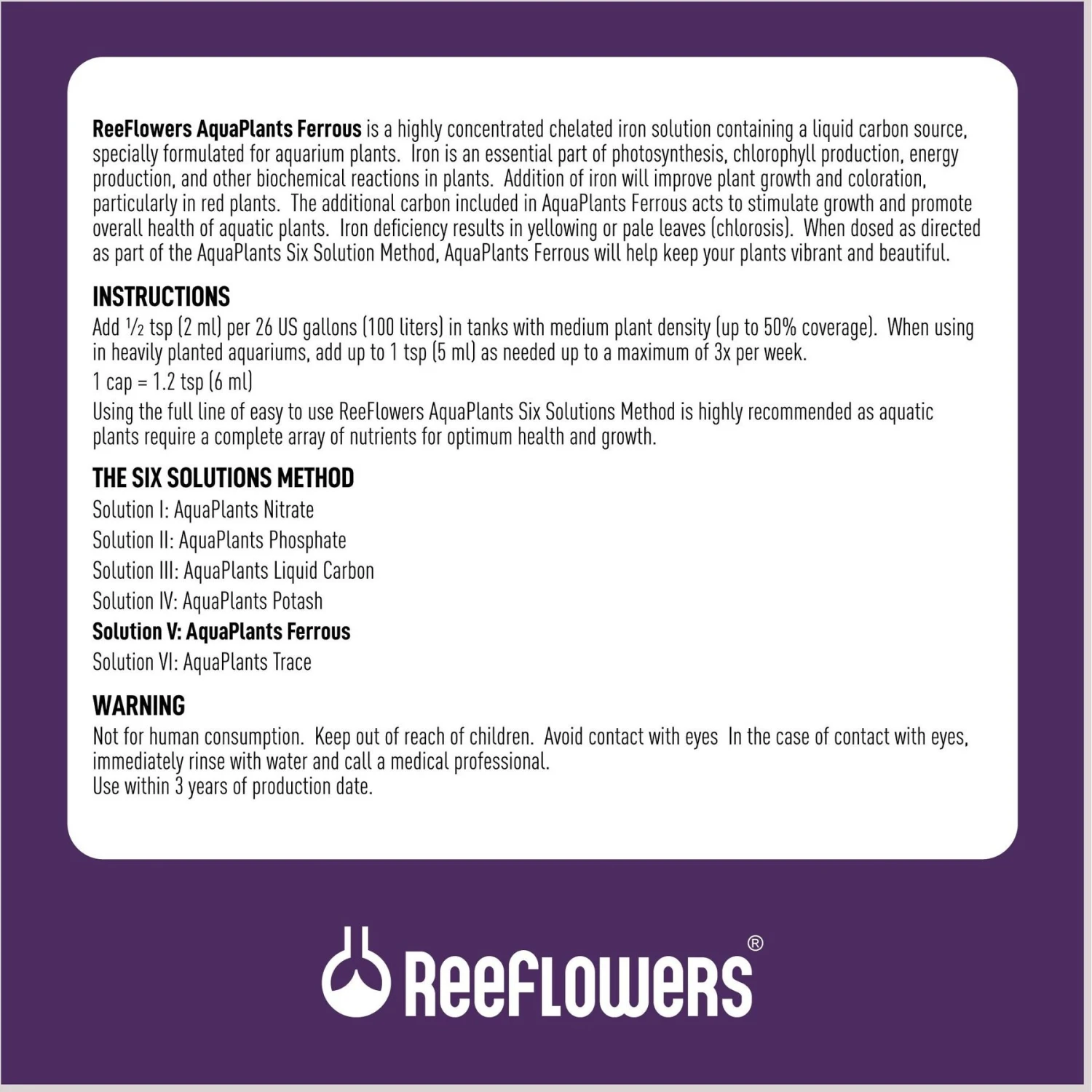 Reeflowers Aqua Plants Ferrous Balling Set V Fish Aquarium Water Conditioner 5 Reeflowers Aqua Plants Ferrous Balling Set V Fish Aquarium Water Conditioner - Image 3