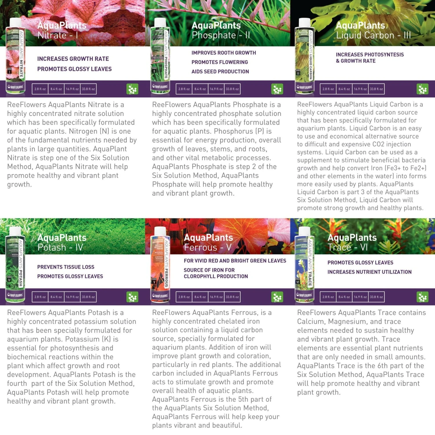 Reeflowers Aqua Plants Trace Balling Set VI Fish Aquarium Water Conditioner 8 Reeflowers Aqua Plants Trace Balling Set VI Fish Aquarium Water Conditioner - Image 6