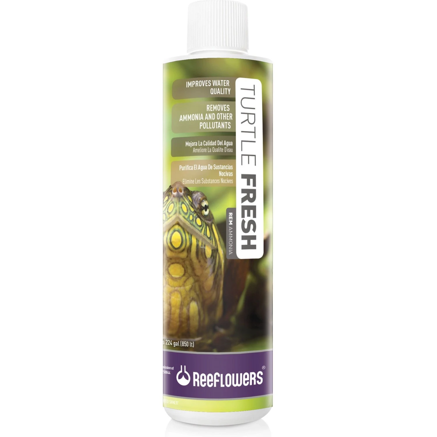 Reeflowers Turtle Fresh RemAmmonia Fish Aquarium Water Conditioner, 2.9-oz Bottle 3 Reeflowers Turtle Fresh RemAmmonia Fish Aquarium Water Conditioner, 2.9-oz Bottle