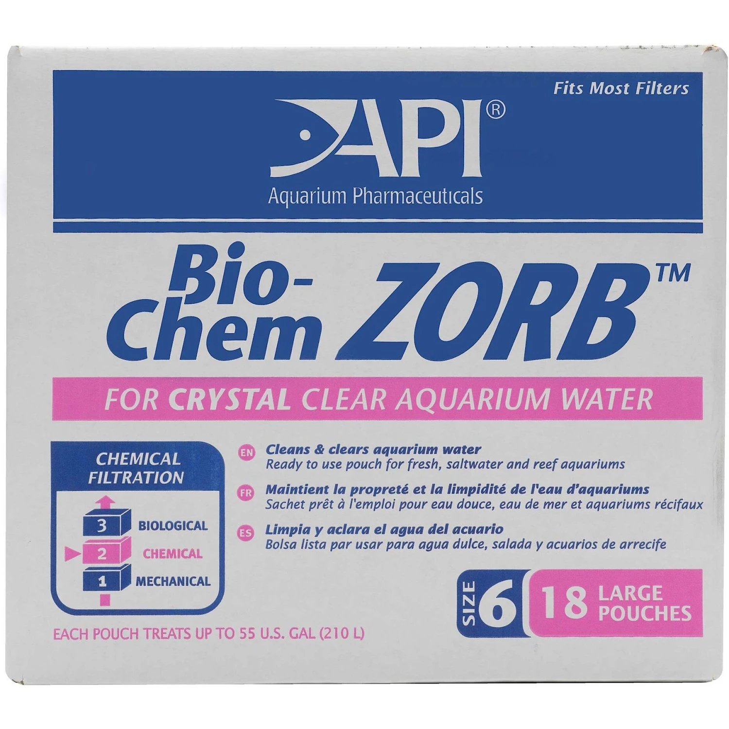 API Bio-Chem Zorb Filter Media Pouch For Crystal Clear Aquarium Water 3 API Bio-Chem Zorb Filter Media Pouch For Crystal Clear Aquarium Water