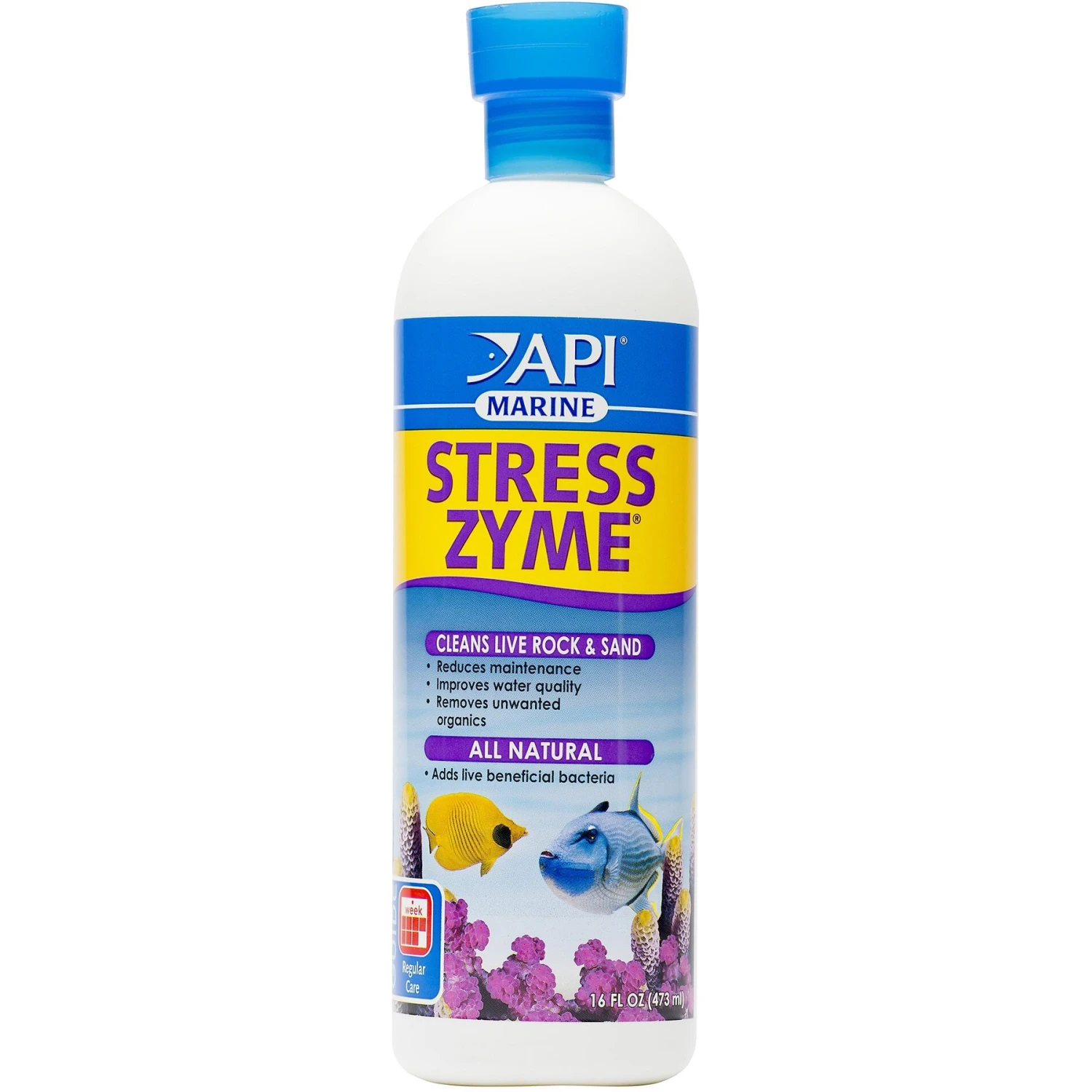 API Marine Stress Zyme Saltwater Aquarium Cleaning Solution 3 API Marine Stress Zyme Saltwater Aquarium Cleaning Solution