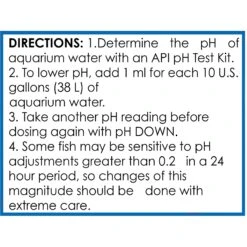 API PH Down Freshwater Aquarium Water Treatment -Plax Penn Shop 94416 PT7. AC SS1800 V1570549970