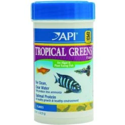 API Tropical Greens Flakes Algae & Plant Eating Fish Food
