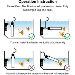 LvLrister Titanium Thermostat With Intelligent LED Display Submersible Aquarium Heater, 12.8-in, 200-watt -Plax Penn Shop 967166 PT4. AC SS1800 V1697711921