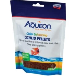 Aqueon Color Enhancing Cichlid Pellet Fish Food