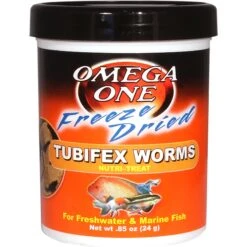 Omega One Freeze-Dried Tubifex Worms Freshwater & Marine Fish Treat
