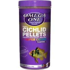 Omega One Small Cichlid Pellets Floating Fish Food