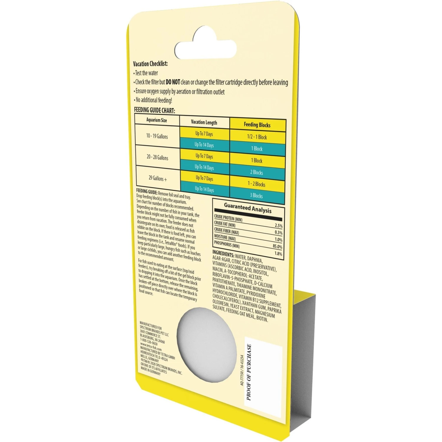 Tetra Vacation Tropical Slow Release Fish Feeder Food 11 Tetra Vacation Tropical Slow Release Fish Feeder Food - Image 9