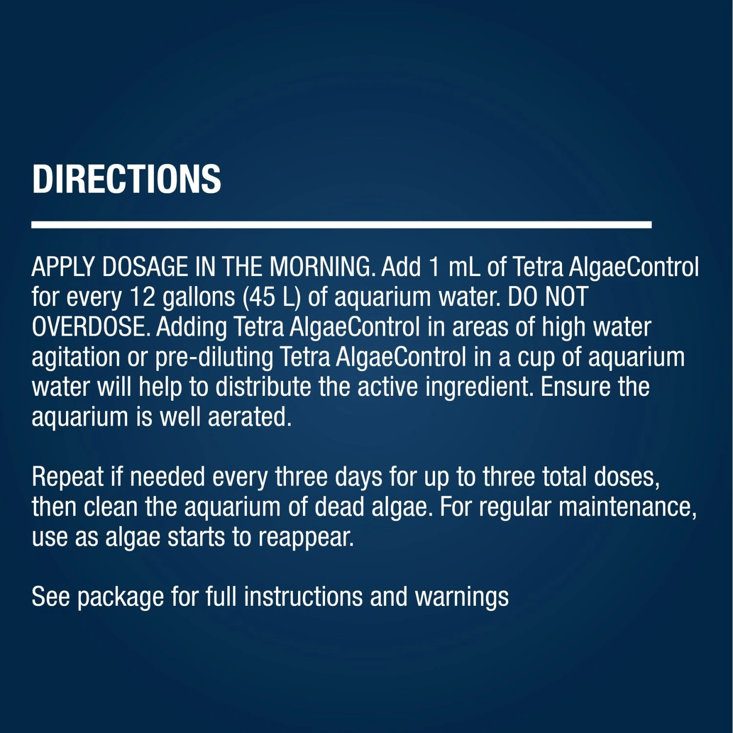 Tetra AlgaeControl Freshwater Aquarium Algaecide 5 Tetra AlgaeControl Freshwater Aquarium Algaecide - Image 3