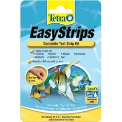 Tetra EasyStrips Complete Freshwater & Saltwater Aquarium Test Strips -Plax Penn Shop 98112 PT3. AC SS1800 V1568391161