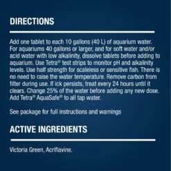 Tetra Ick Guard Fast Remedy Ick Treatment -Plax Penn Shop 98314 PT2. AC SS1800 V1701452564