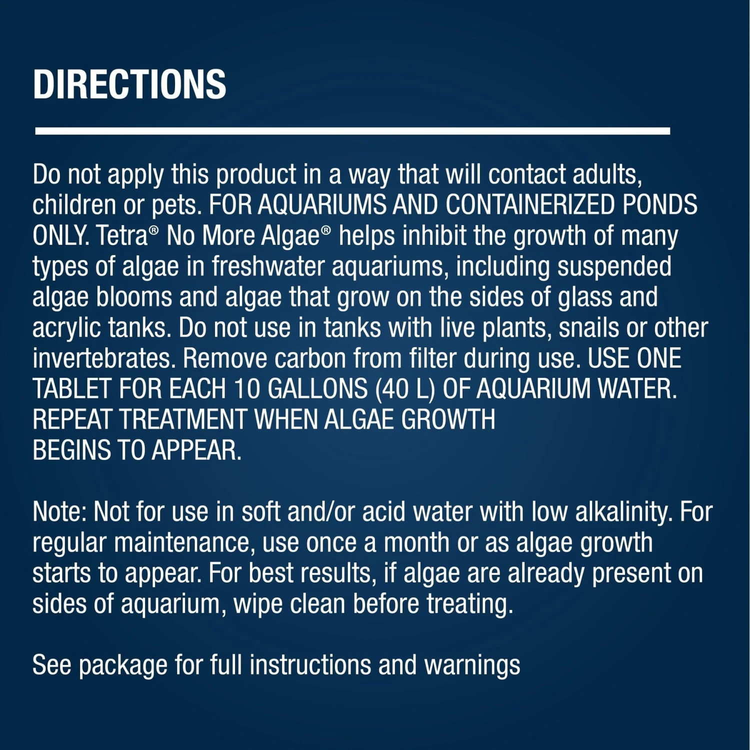 Tetra No More Algae Controls Algae Growth For Water Clarity 5 Tetra No More Algae Controls Algae Growth For Water Clarity - Image 3